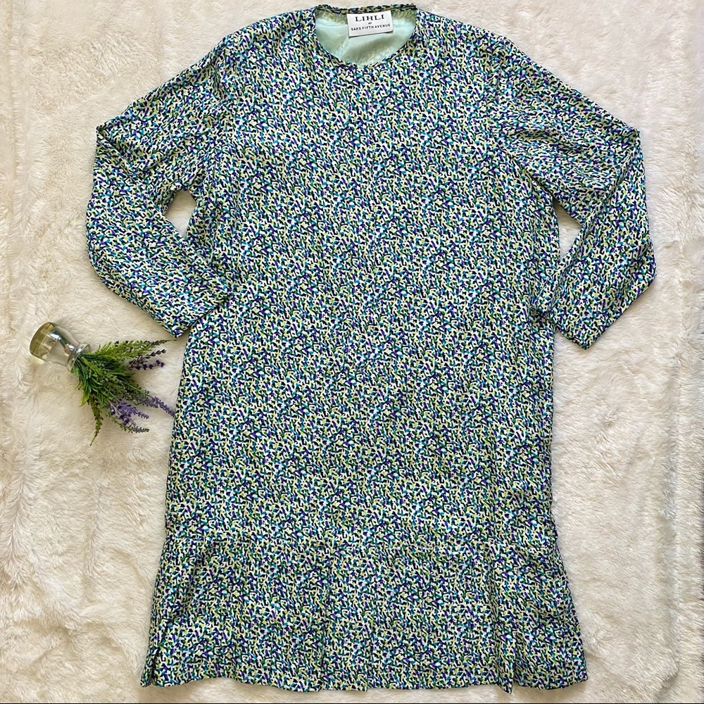 VINTAGE Lihli Saks Fifth Avenue Speckled Silk Shift Dress